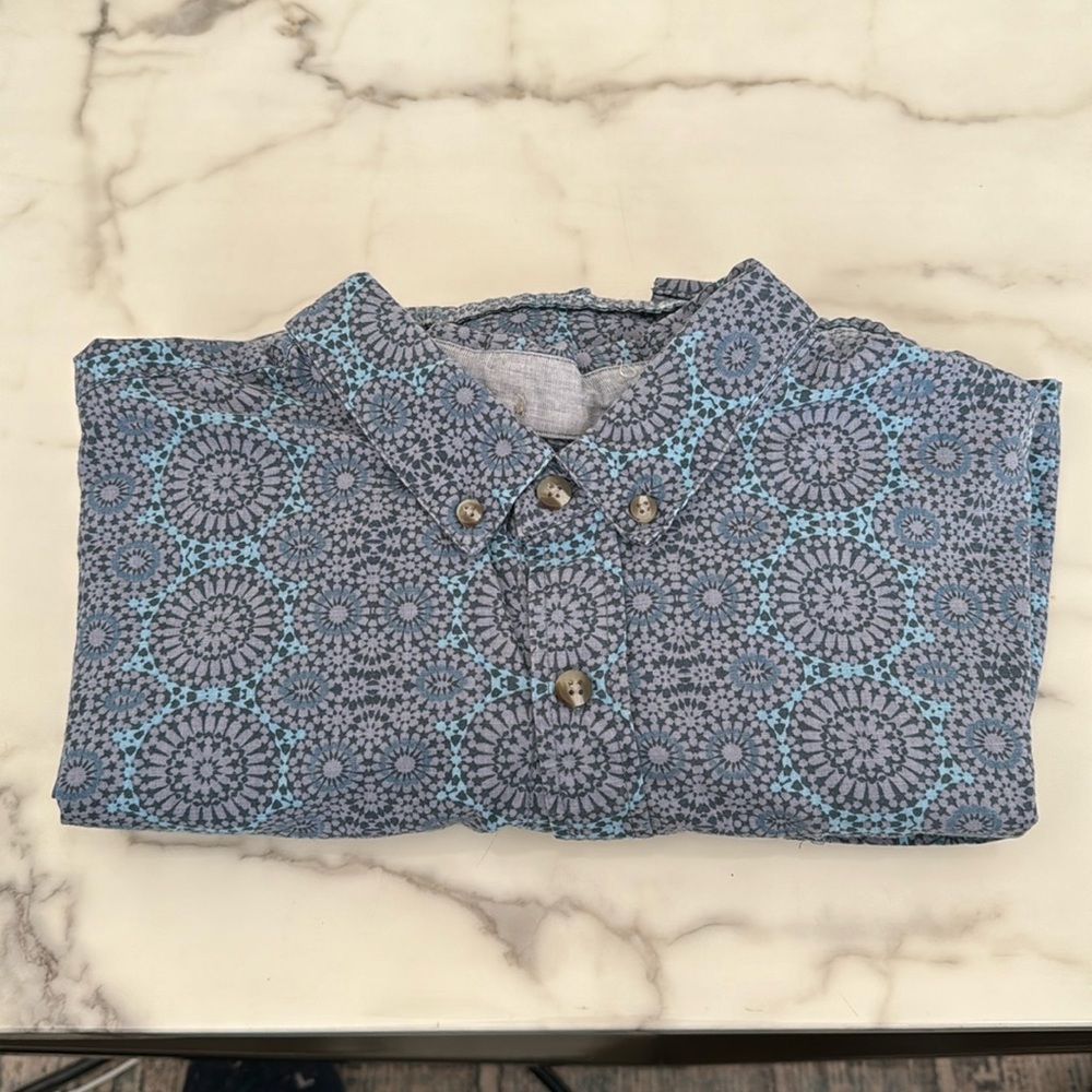 Rip Curl Patterned Short Sleeve Button Down